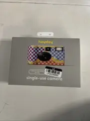 New Single Disposable One Time Use Camera - heyday Checkerboard