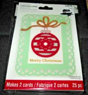 CHRISTMAS ORNAMENT Light-Up LED Holiday Card Kit - MAKES 2 NEW Merry Christmas