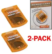 2Pack 1024MB Memory Card For the Nintendo Wii/GameCube