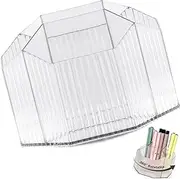 5 Slots 360° Degree Rotating Pen Organizer, Desk Pen Holder,Brush Holder Makeup and Pencil Pen Storage Organizer Desk Organizers, forOffice, School, Home Desk Storage Stationery Supplies Storage