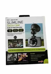 Slimline Dash Cam Audio & Video 360° Swivel NEW FREE SHIPPING