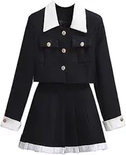 [UKTZFBCTW] Small Fragrant Style Dress Women Autumn Skirt Two-Piece Set