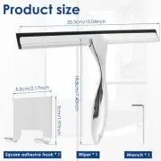 Bathing Squeegee Window Wiper Brush Floor Scraper Glass Cleaner Zinc Alloy xitjV