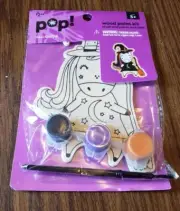 Unicorn Witch Small Halloween Wood Paint Kit