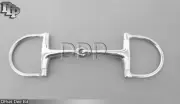 Dee Bit - DD Offset Dee Bit Steel Snaffle Mouth Bit, BT-0100