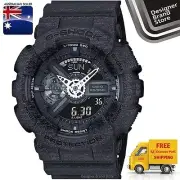New Casio G-Shock Mens Watch GA-110HT-1A Ana Digi Heather Black