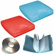 6 x DVD Case Organizer 12 Sleeve Disc CD Holder Media Storage Hard Wallet Album