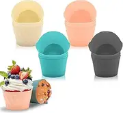 Air Fryer Egg Poacher, 16pcs Silicone Ramekins for Air Fryer, Microwave Eggs Cooker, Poached Egg Cups, for Muffin, Cupcakes, Pudding, Fried Egg, Sandwiches