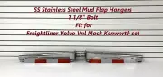 Mud Flap Hangers 1 1/8" Bolt SS Stainless Steel set