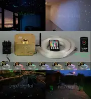 Twinkle Stars Fiber Optic Light Starry Sky Night Light Customized APP Ceiling