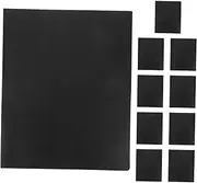 TOGEVAL Your Documents 10pcs Letter Size Plastic Folders Waterproof and Business Card Holder