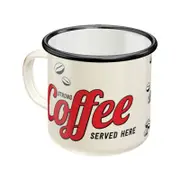 Nostalgic-Art Enamel Mug Strong Coffee Served Here