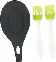 Complete Kitchen Set Silicone Spoon Rest Fork Mat Pastry Brush Basting Brush Dishwasher Safe Random