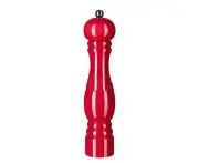 Wooden pepper mill Beech wood pepper mill Color manual pepper mill - 10 inch red