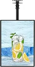 Hoixin Menu LED Light Box LED Restaurant Coffee Salon Display Light Box Wall Mounted Billboard Thickness 2.1mm High brightness 3D Menu Board Aluminum alloy material Suitable for commercial use(Black2,
