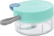 Mini Garlic Chopper Portable Food Processor for Garlic Onions Nuts Spices Material Capacity Saving Manual Mincer for Kitchen Use