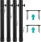 Table Leg Extenders for Folding Tables Straight/Bent Leg,Heavy Duty Folding Tabl