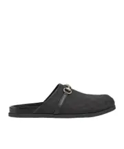Gucci Horsebit Round-Toe Mules UK6 black