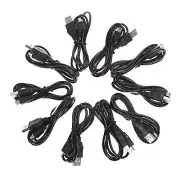 Lot Of 10 PCS USB Play Charger Charging Cable Cord For Sony PS3 Controller