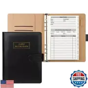 suituts Client Record Book, Hair Stylist Client Profile Book-Binder and Clien
