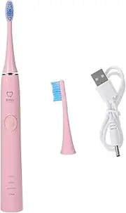 minkissy 1 Set Electric Toothbrush Electric Rechargeable Toothbrush Kit Oral Care Battery Operated Toothbrush Teeth Brush Tooth Brush Toothbrush USB Pp Pink Replacement Head