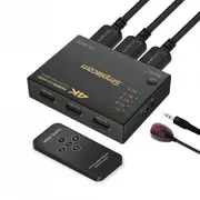 Simplecom CM305 5-Way UHD HDMI Switch 4K Ultra HD Female Splitter/Converter BLK