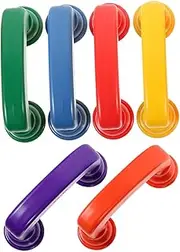 Operitacx 6pcs 6 Plastic Reading Phones Pronunciation for Interactive Classroom Sound Tool Enhancing Comprehension Speech Therapy Learning Washable Design