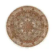 NNEAGS 120cm Mandala Pattern Circle Area Rugs for Living Room Lounge, Anti-slip