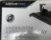 Abovetek Large Keyboard Tray under Desk with Wrist Rest 26.7"×11" Ergonomic Desk