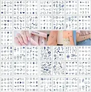 Temporary Tattoos, Semi-Permanent Tattoo, 36 Sheets Waterproof Temp Tattoo, Multi-Colored Mixed Style Body Art Temporary Tattoos(36 Sheets)