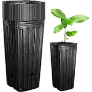 20Pcs Tall Tree Pots,Plastic Deep Nursery Treepots, Seedling Flower Plant Container Pots for Indoor Outdoor Garden Plants