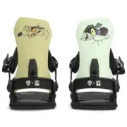 NEW Ride X Looney Tunes C-9 2023 Snowboard Bindings Unisex Large - Blue/Tan