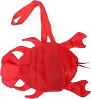 [WOFASHPURET] Lobster Shaped Beach Bag Vibrant Red Mesh Shell Collecting Tote for Essentials Lightweight Easy to Clean for Beach and Pool Fun