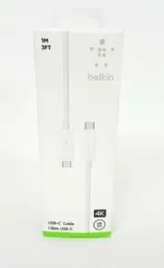 Belkin USB-C Cable USB-C To USB-C 1 Meter USB 3.1 4K 1 Meter Fast Charge RRP $59