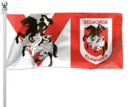 NRL St George Dragons Pole Flag LARGE 1800x900mm Licensed (Pole not included)