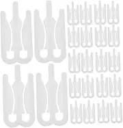 Vaguelly Shirt Shaping Clips 200pcs Abs Plastic Mini Clamp for Fixing Comfortable Edges for Home Shop Use