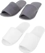 OATIPHO 2Pairs Lightweight Folding Slippers of Non Slip Travel and Home Slippers for Men and Women for Hotels Vacation Rentals and Beauty Salons