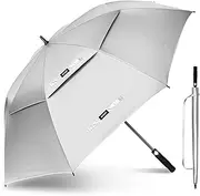 KEYHOT Golf Umbrella Large - Sun Umbrella UV Protection 62/68 Inch UPF 50+, Double Canopy Vented Large Umbrellas Windproof - SPF Umbrella Auto Open Oversized for Men Women