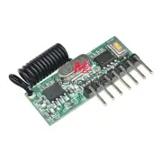 Wireless Remote Control Learning 4-way Universal Decoder Receiver Module 433mhz