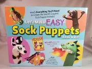 Let's Make Easy Sock Puppets Book & Kit Craft Hobby Art Kids Activity Fun DIY