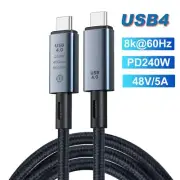 Type C USB C to USB C Fast Charging Cable 240W PD 40Gbps Data Transfer Cord 1m