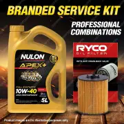 Ryco Oil Filter Nulon 5L APX10W40 Engine Oil Kit for Holden Astra TS Vectra JSII