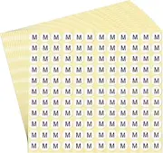 dealzEpic - Alphabet Stickers of The Letter M - Small Round Paper Self-Adhesive Peel and Stick Letter Labels - Set of 15 Sheets