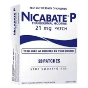 NICABATE CLAS PATCH P 21MG 28 - PATCHES 28S NICABATE-CQ-21 21MG/24HRS 28X1 (PBS)