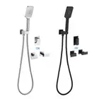 Decaura Hand Held Shower Head with Hose and Holder Set Handset Shower Mixer Tap
