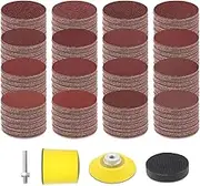 324 PCS 2 Inch Sanding Discs Set, SIJDIEE Hook and Loop Sandpaper 40-2000 Grit Assorted Grinding Pad with 1/4 Inch Shank Backer Plate, Soft Foam Buffering Pad and Hand Sanding Block