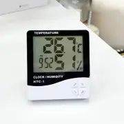 Thermometer Indoor Digital LCD Hygrometer Temperature Humidity Meter Alarm Cloc