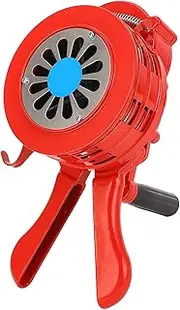 Hand Crank Siren Horn, 110db Volume 1000m Range Manual Operated Emergency Siren, Manual Operated Metal Alarm, Requiring No Power Source