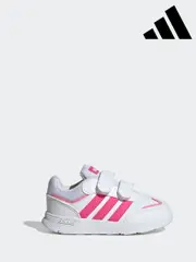 adidas Pink/White Kids Tensaur Switch Shoes (B86970) | $58