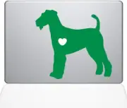 The Decal Guru I Love My Airedale Terrier Decal Vinyl Sticker, 11" MacBook Air